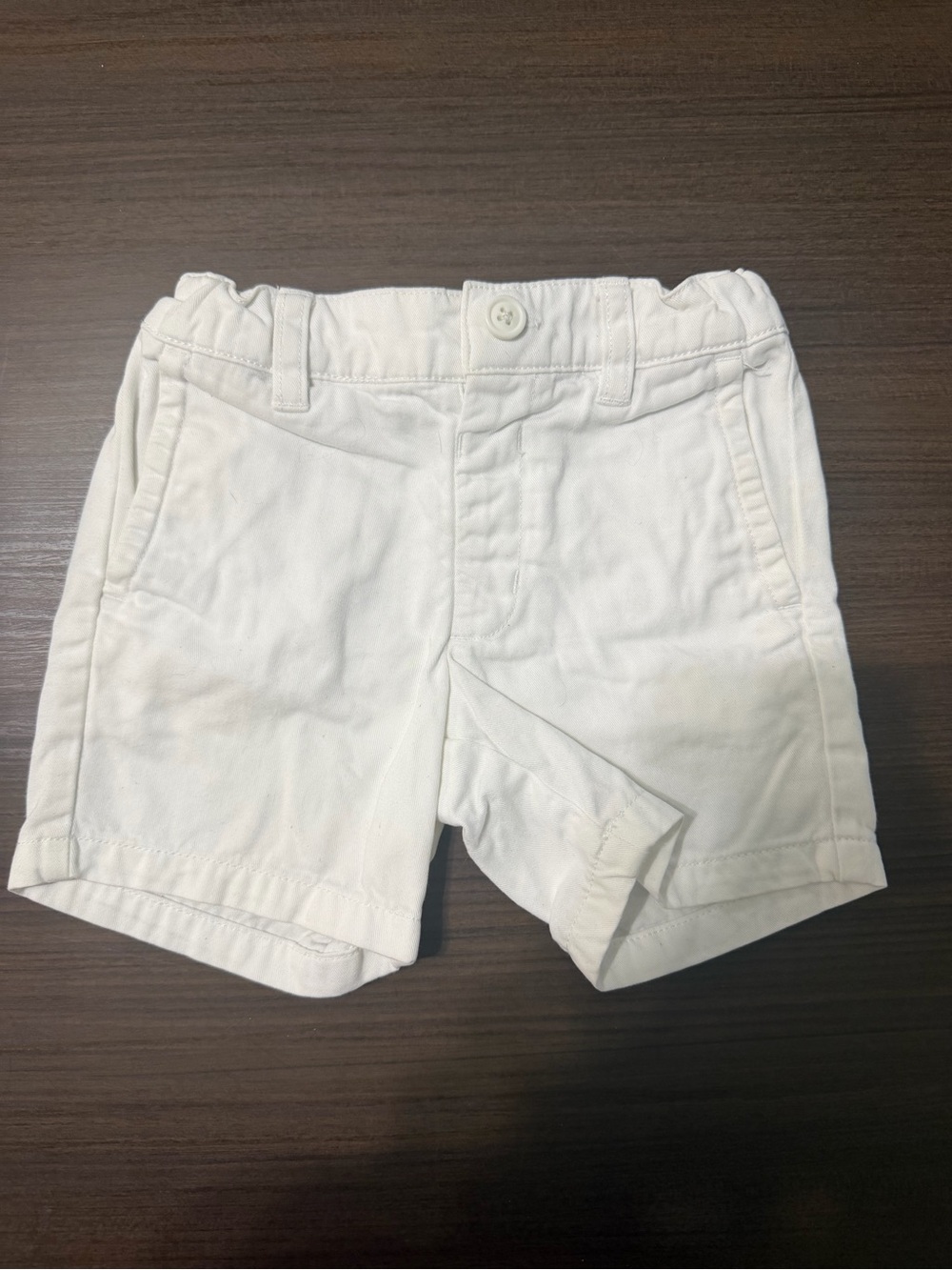 Primary White Cotton Pull-On Shorts